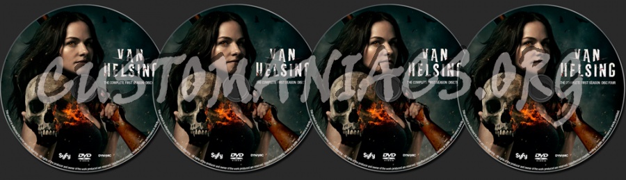 Van Helsing Season 1 dvd label