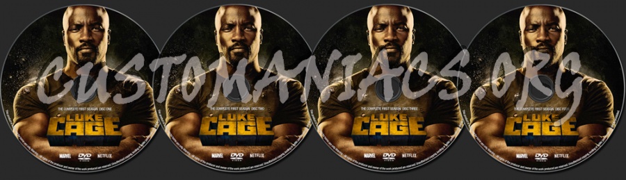 Luke Cage Season 1 dvd label