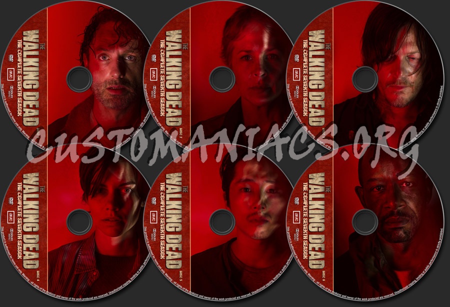 The Walking Dead Season 7 dvd label