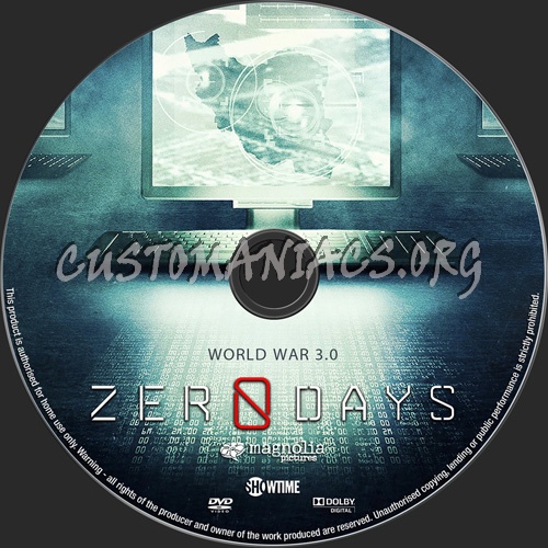 Zero Days dvd label