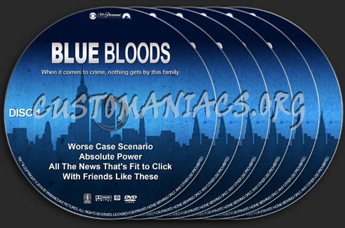 Blue Bloods - Season 6 dvd label