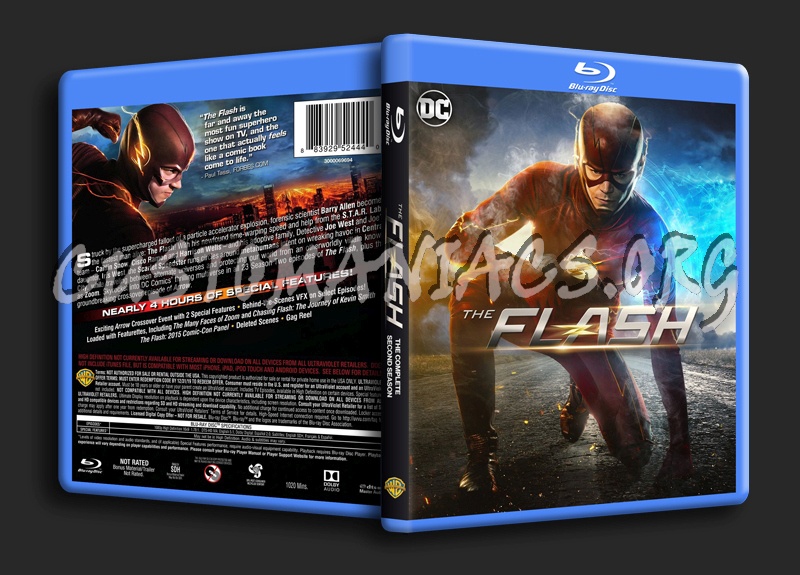 The Flash Season 2 blu-ray cover