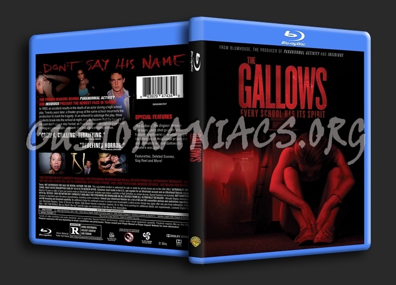 The Gallows blu-ray cover