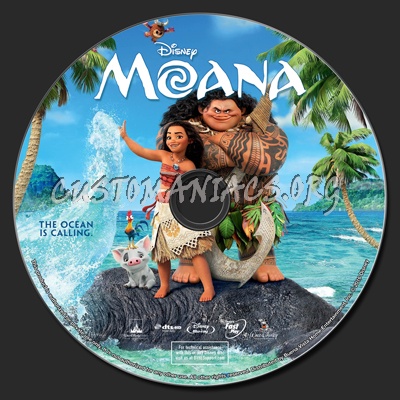 Moana blu-ray label