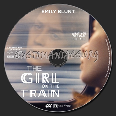 The Girl On The Train (2016) dvd label