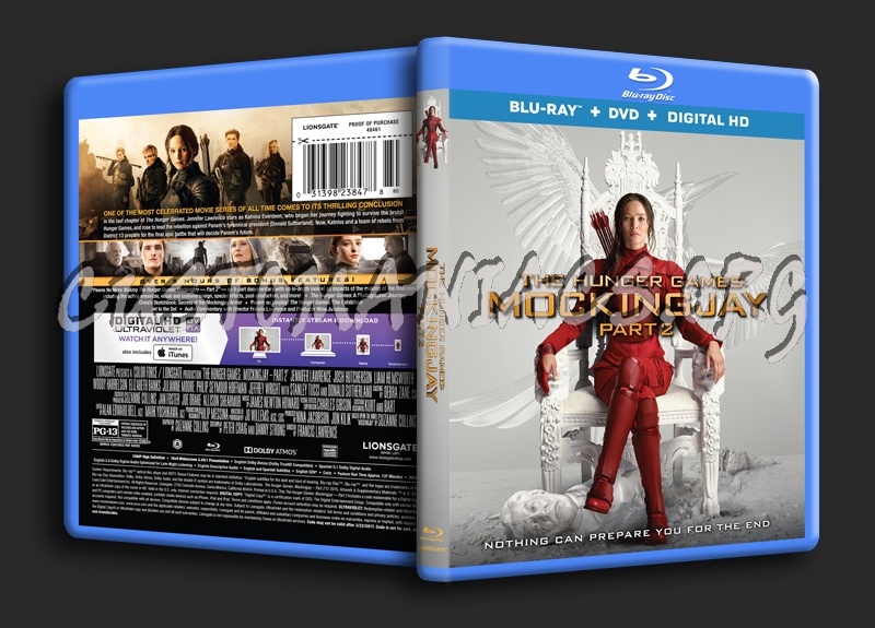 The Hunger Games Mockingjay Part 2 blu-ray cover