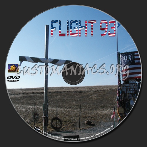 Flight 93 dvd label