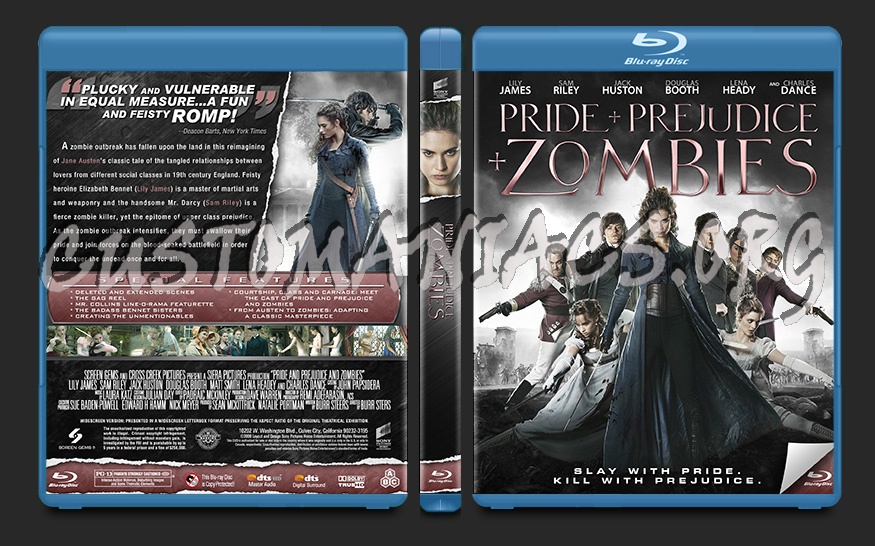 Pride and Prejudice and Zombies blu-ray cover
