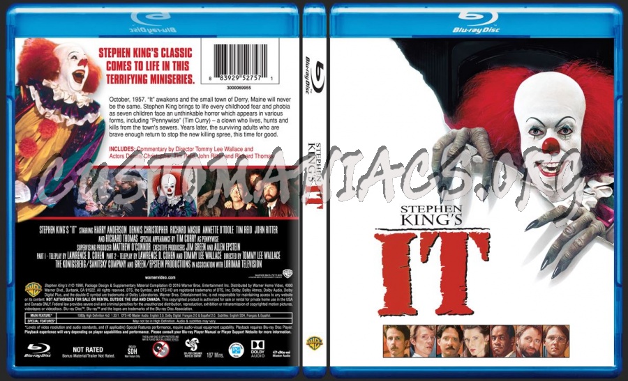 Stephen King S It Blu Ray Cover Dvd Covers Labels By Customaniacs Id Free Download Highres Blu Ray Cover