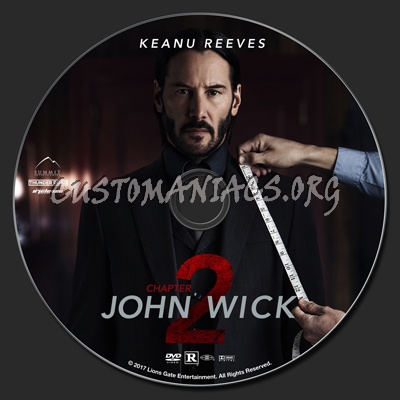 John Wick: Chapter 2 dvd label