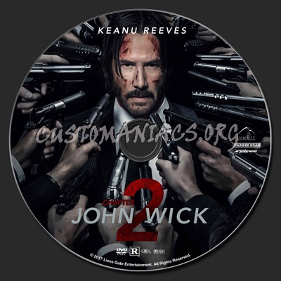 John Wick: Chapter 2 dvd label