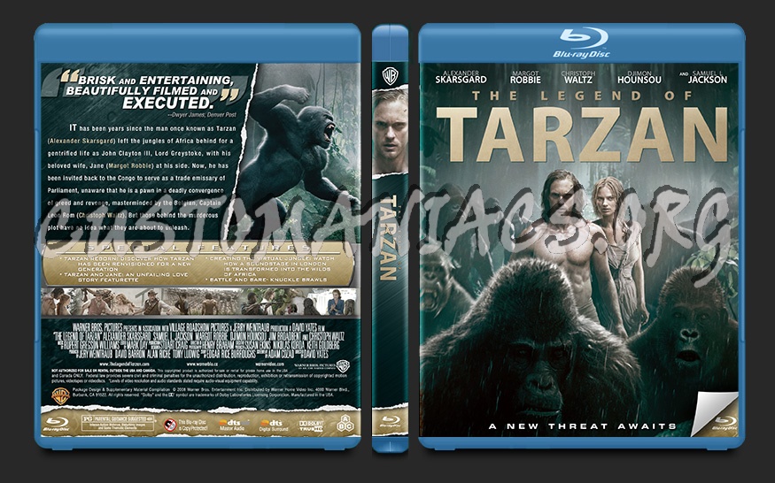 The Legend of Tarzan blu-ray cover