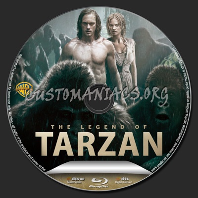 The Legend of Tarzan blu-ray label