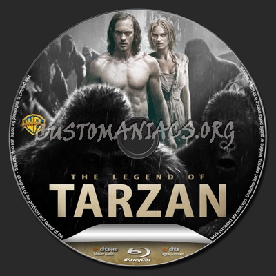 The Legend of Tarzan blu-ray label