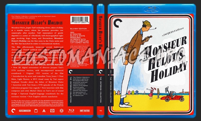 110 - Monsieur Hulot's Holiday blu-ray cover