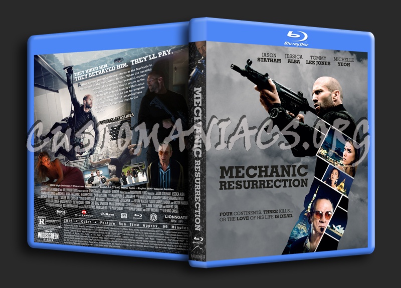 Mechanic: Resurrection dvd cover