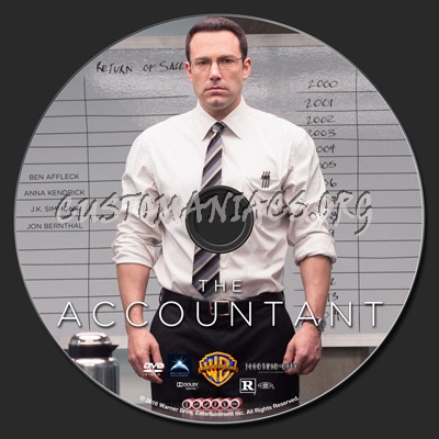 The Accountant dvd label