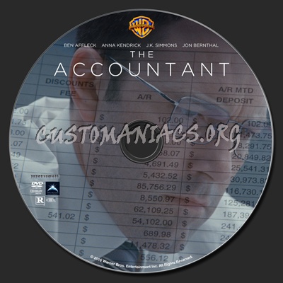 The Accountant dvd label