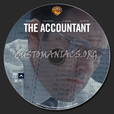 The Accountant dvd label