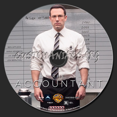 The Accountant blu-ray label
