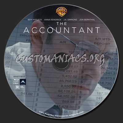 The Accountant blu-ray label