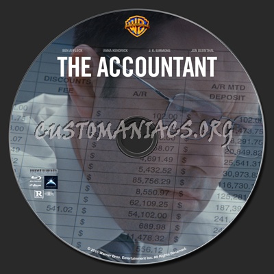The Accountant blu-ray label
