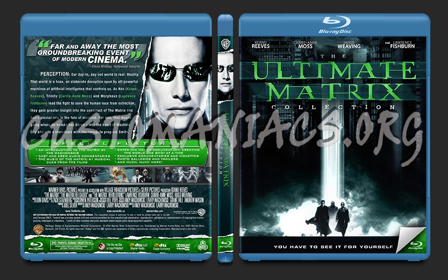 The Matrix Collection blu-ray cover