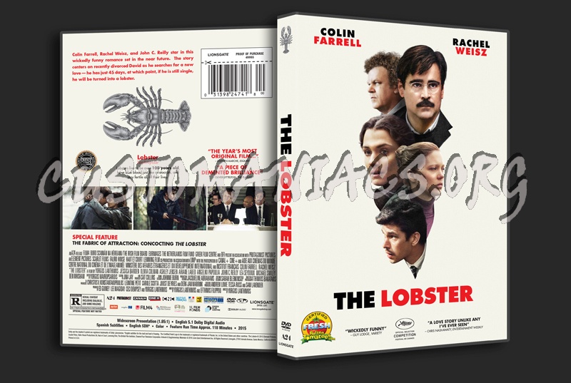 The Lobster dvd cover