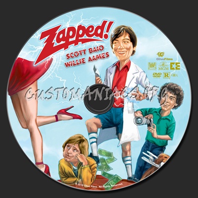Zapped! (1982) dvd label