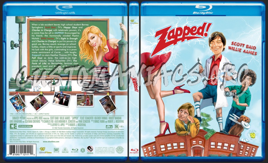 Zapped! (1982) dvd cover