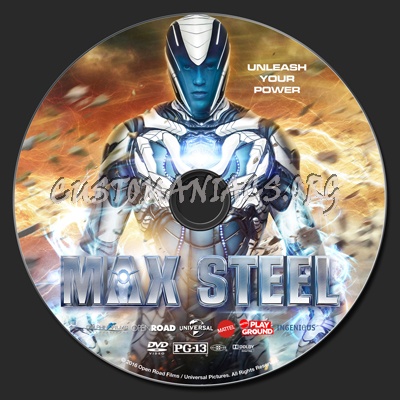 Max Steel (2016) dvd label