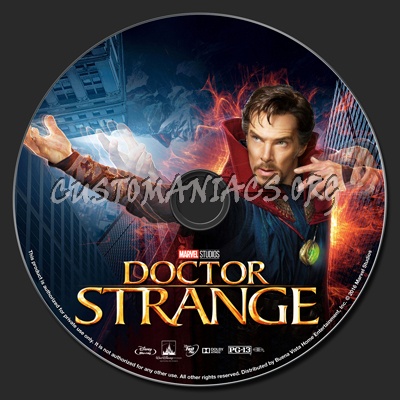 Doctor Strange blu-ray label