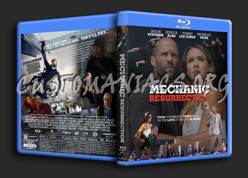 Mechanic: Resurrection dvd cover