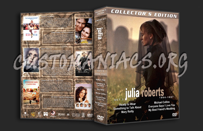 Julia Roberts - Set 3 (1994-1997) dvd cover