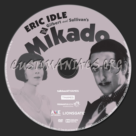 The Mikado dvd label