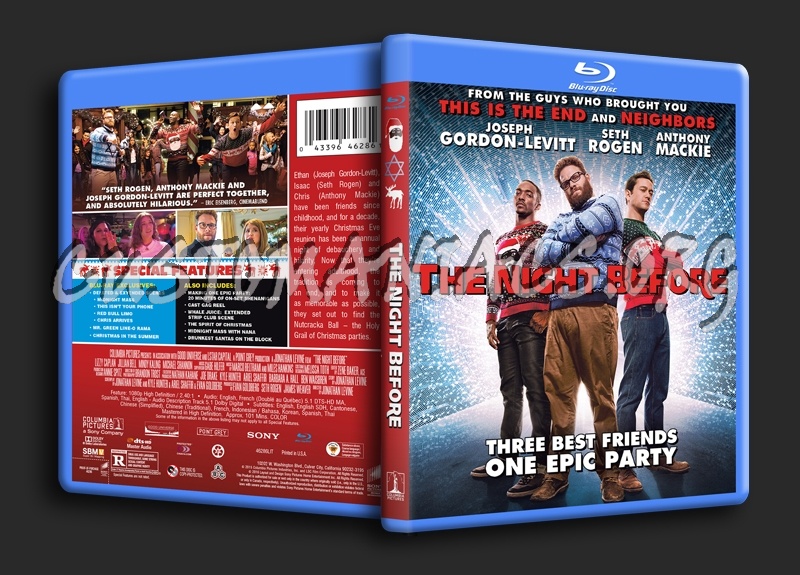The Night Before blu-ray cover