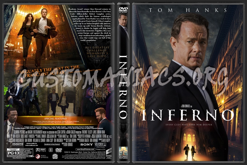 Inferno (2016) dvd cover