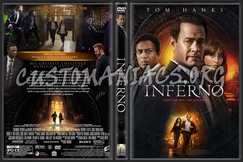 Inferno (2016) dvd cover
