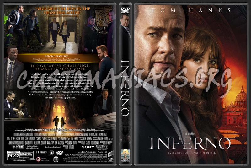 Inferno (2016) dvd cover