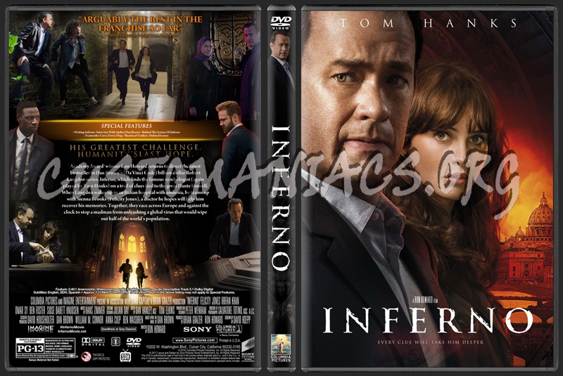 Inferno (2016) dvd cover