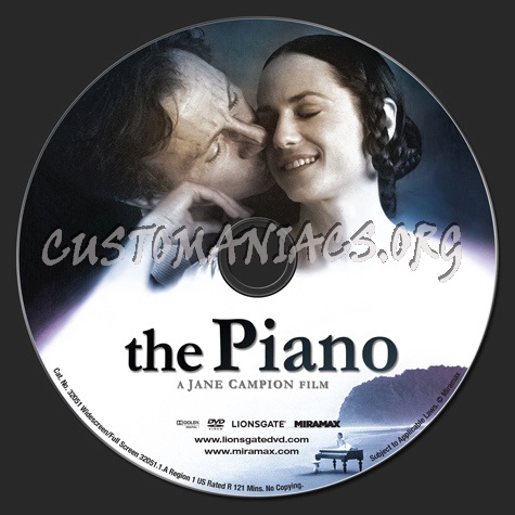 The Piano dvd label