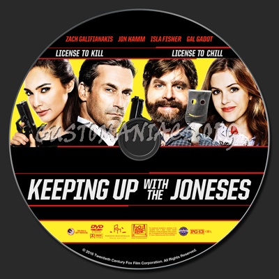 Keeping Up With The Joneses dvd label