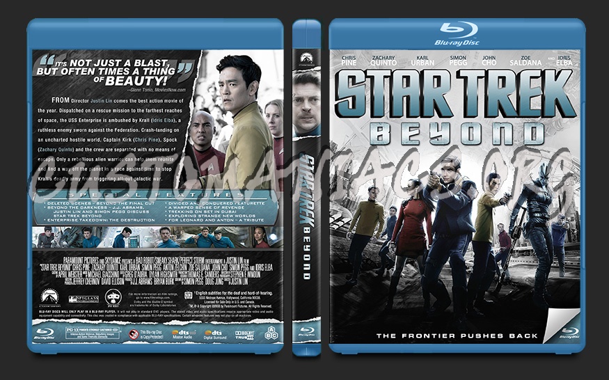 Star Trek Beyond blu-ray cover