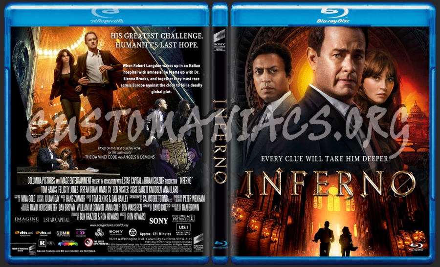 Inferno blu-ray cover