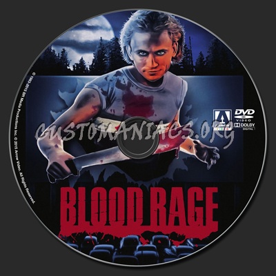 Blood Rage (1987) dvd label