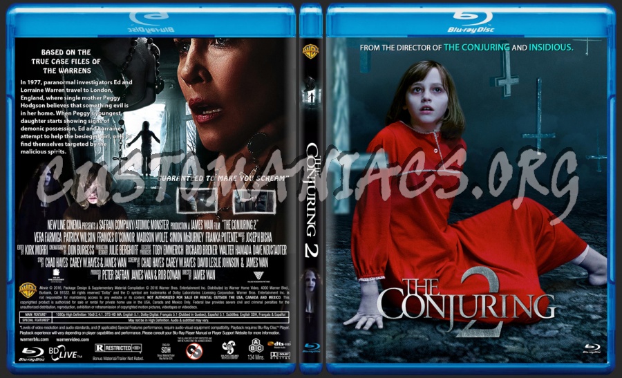 The Conjuring 2 blu-ray cover