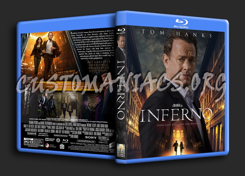 Inferno (2016) dvd cover