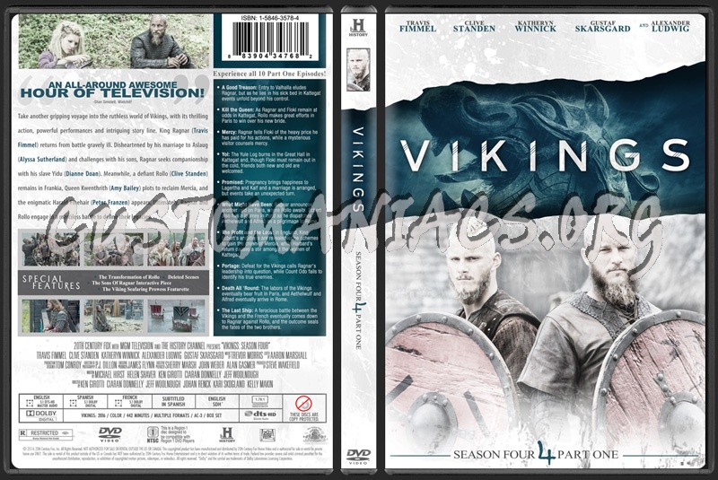 Vikings Season 4 Part 1 dvd cover
