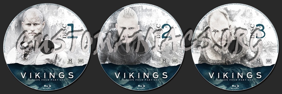 Vikings Season 4 Part 1 blu-ray label