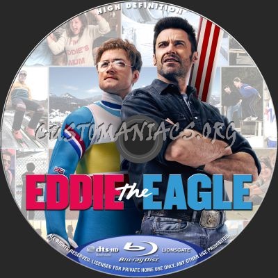 Eddie The Eagle blu-ray label